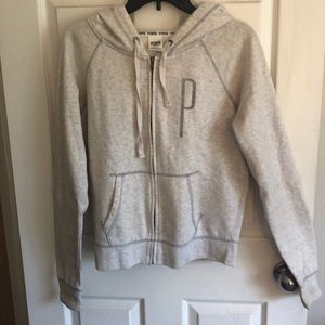 White VS Pink zip-up